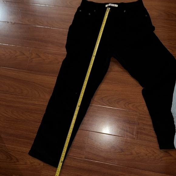 Straight leg velour velvet ribbed pants size 10p by bill blass jeanswear - Picture 6 of 7